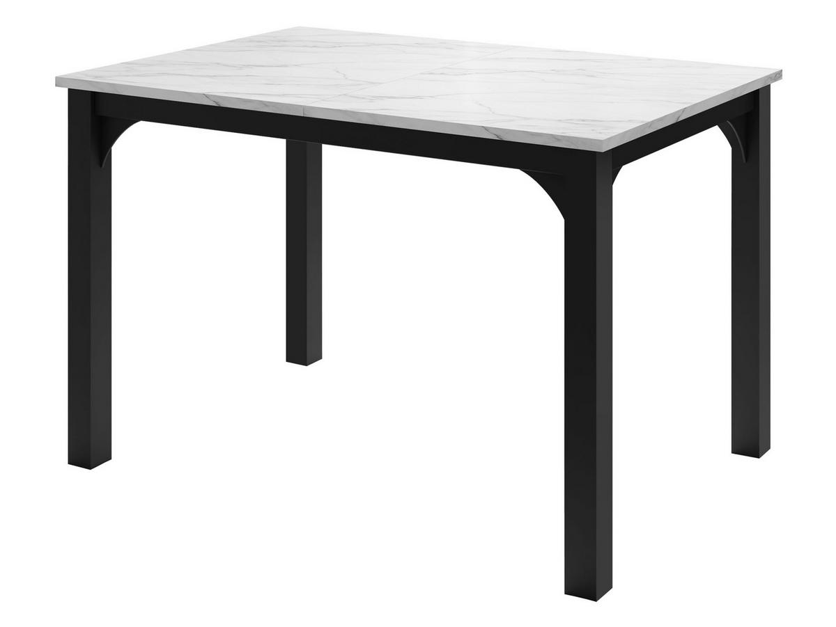 ESSTISCH Focus 120 - Schwarz/Weiß, Holzwerkstoff/Metall (80/120/76cm) - MIRJAN24