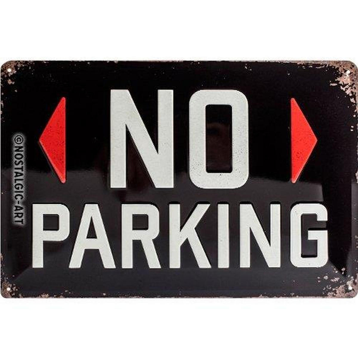 BLECHSCHILD 20/30 cm Achtung No Parking - Multicolor, Metall (30/20/0.2cm) - Nostalgic-Art