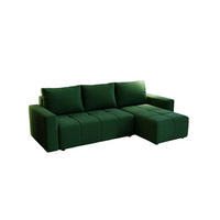 ECKSOFA Noha In Kronos - Grün, Holzwerkstoff/Textil (231/142cm) - Fun Möbel