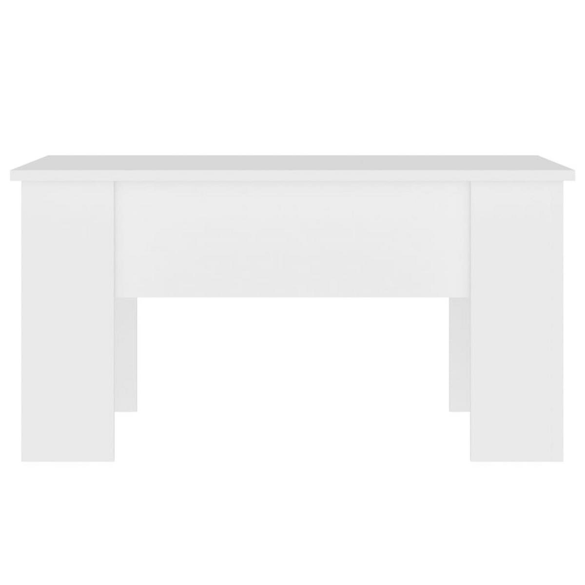 COUCHTISCH Weiß 79x49x41 cm Holzwerkstoff - Weiß, Holzwerkstoff (79/49/41cm) - furnicato