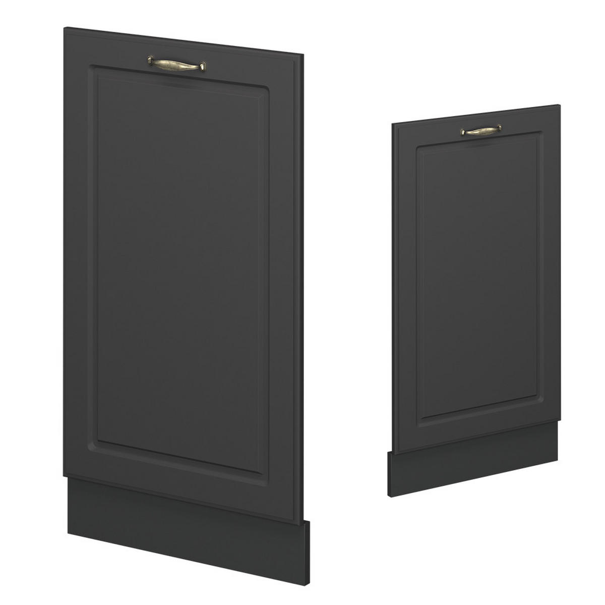 ČELNÍ PANEL MYČKY Fame-Line Anthrazit-Gold Landhaus - antracitová, kompozitní dřevo (45/81.8/1.6cm) - Vicco