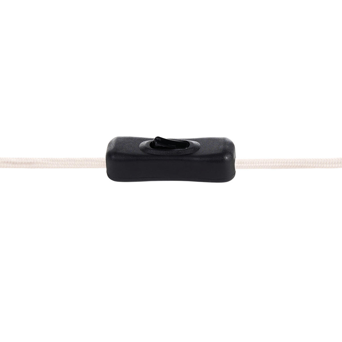 TISCHLAMPE Metall Weiß/Beige Loky - Beige/Weiß, Textil (30/30/58cm) - Beliani