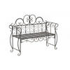 GARTENBANK 128/46 cm Metall Bronze - Bronzefarben, Metall (128/94/46cm) - CLP