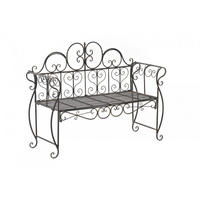 GARTENBANK 128/46 cm Metall Bronze - Bronzefarben, Metall (128/94/46cm) - CLP