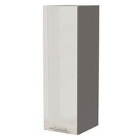 HÄNGESCHRANK Brerra W4/30 Grau / RAL 9001 creme Hochglanz 30 / 32,5 / 96cm - Creme/Grau, Holz/Holzwerkstoff (30/96/32.5cm) - Feldmann-Wohnen