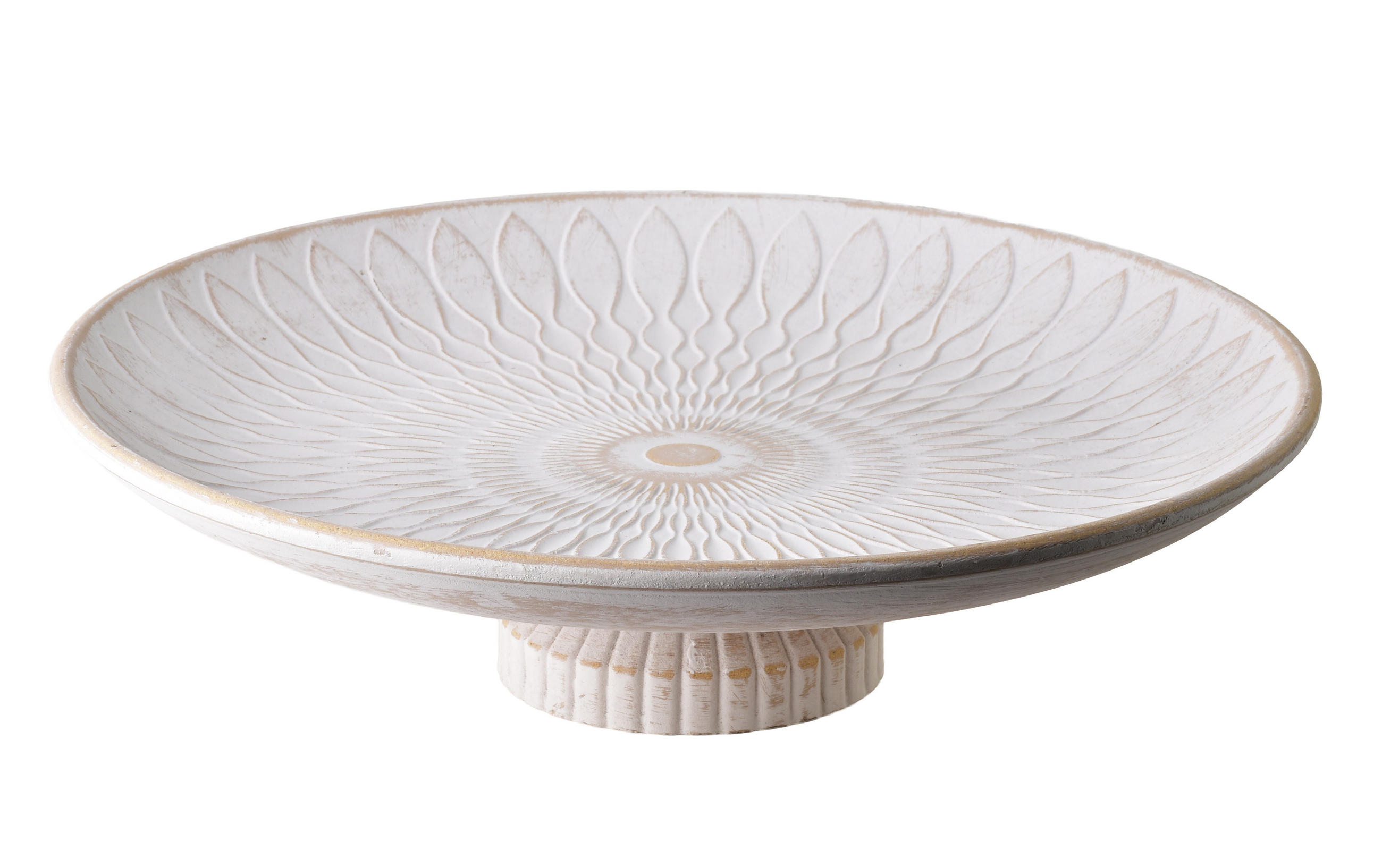 DEKOSCHALE Daz Natur 29/29/7.5 cm Holz - Weiß, Holz (29/7.5cm) - Mondex