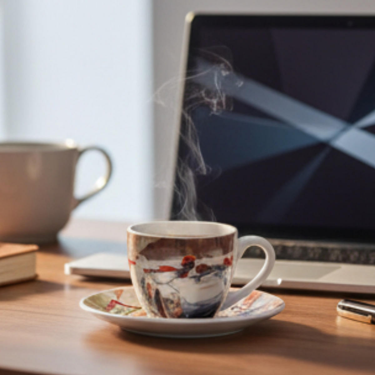 ESPRESSOTASSE Lenzerheide Mehrfarbig Mit Untertasse - Multicolor, Keramik (0.08L) - Porsche