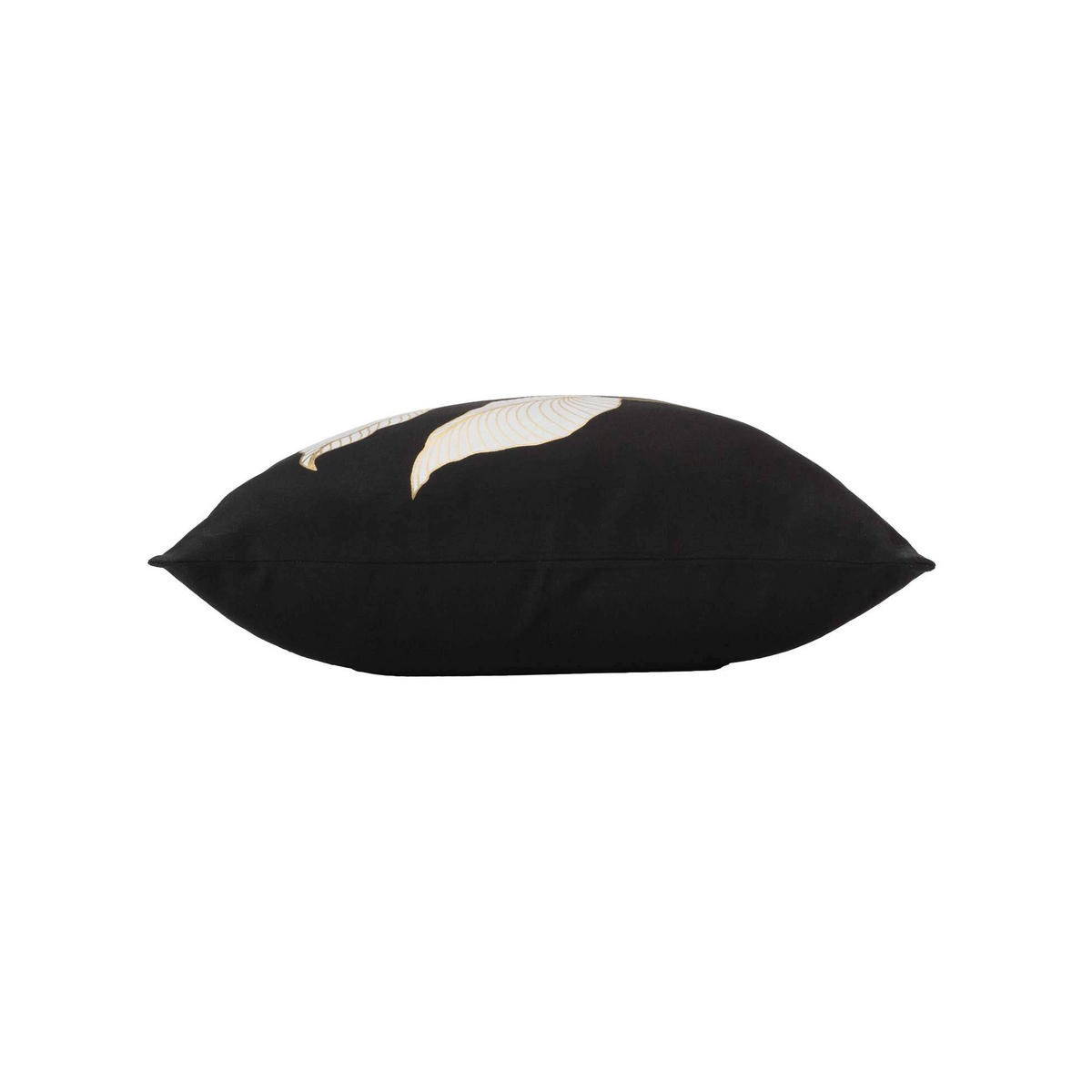 ZIERKISSEN Jill 45/45 cm - Schwarz, Naturmaterialien (45/45cm) - Douceur d´intérieur