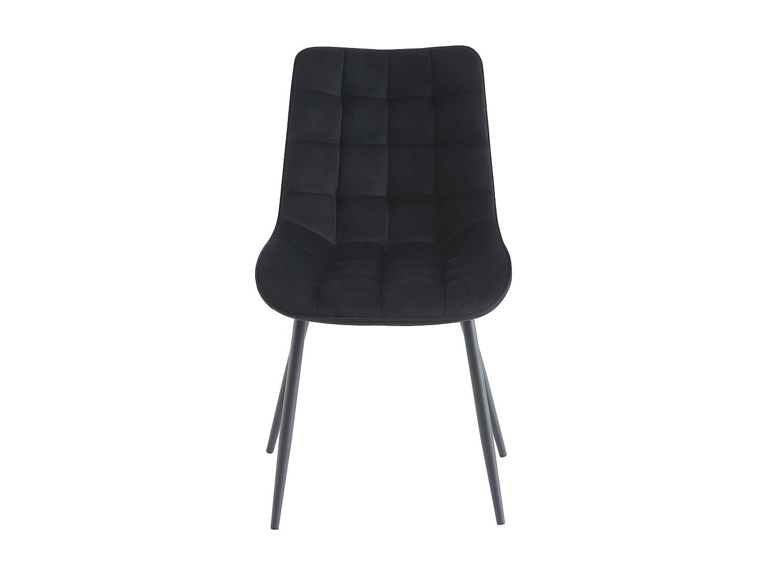 STUHL - 49.5 cm x 60 cm - stoff - schwarz Ollua - Schwarz, Textil (49.5/87/60cm) - Vente-Unique