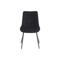 STUHL - 49.5 cm x 60 cm - stoff - schwarz Ollua - Schwarz, Textil (49.5/87/60cm) - Vente-Unique