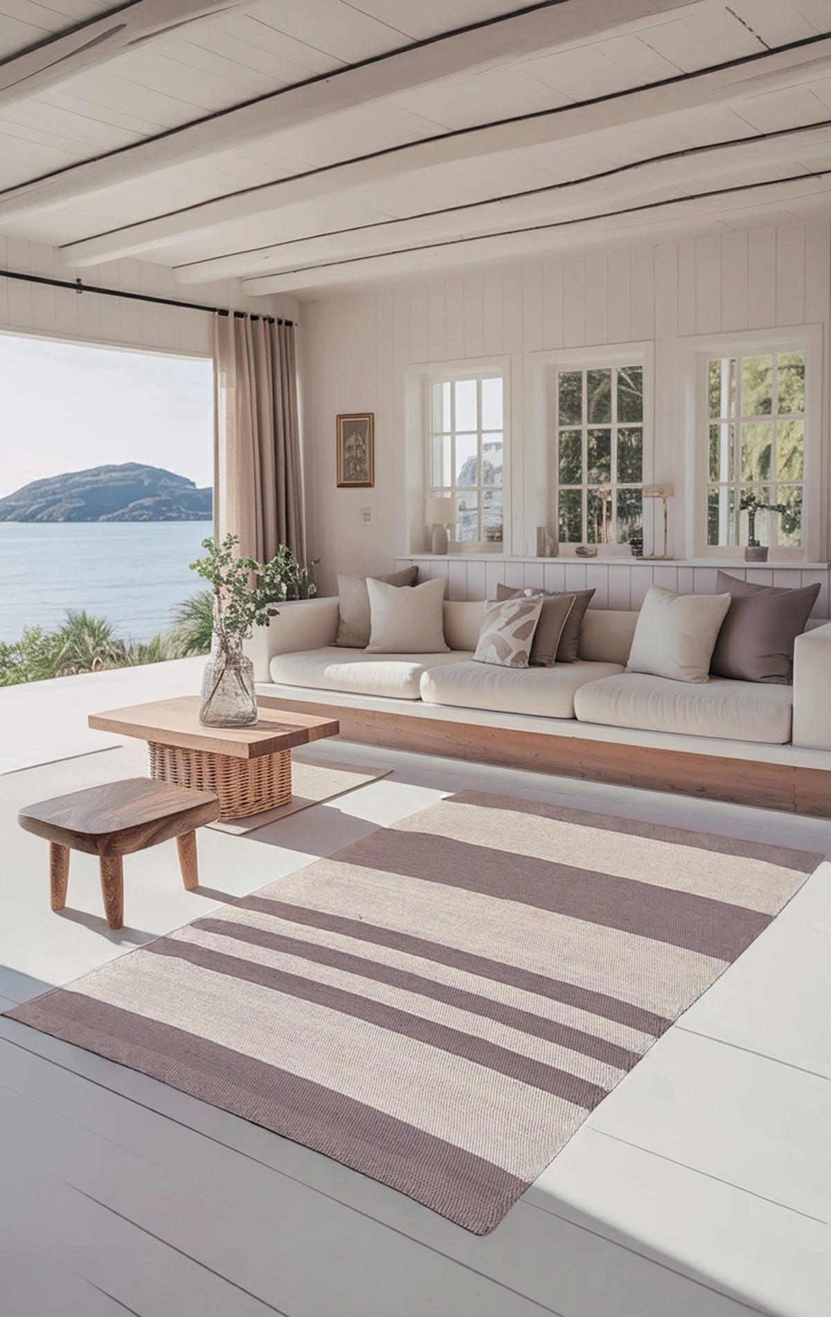 TEPPICH aus recycelter Baumwolle handgewebt bruin - Braun, Naturmaterialien (140/200cm) - AFK Living