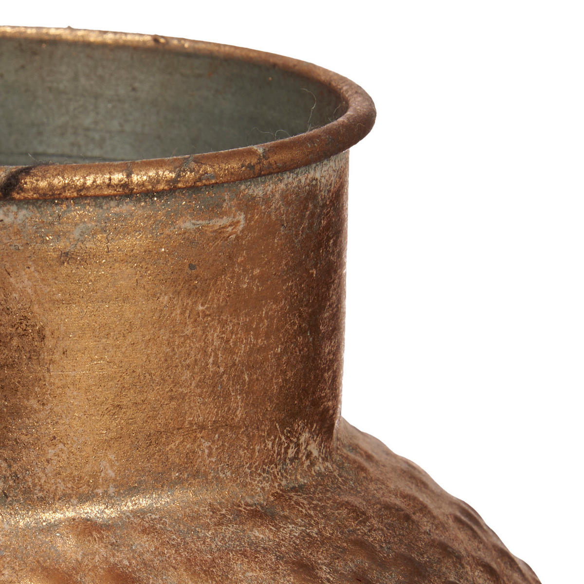 VASE Antikgold Ø 22,5 cm - Goldfarben, Metall (39.5cm) - Giftdecor
