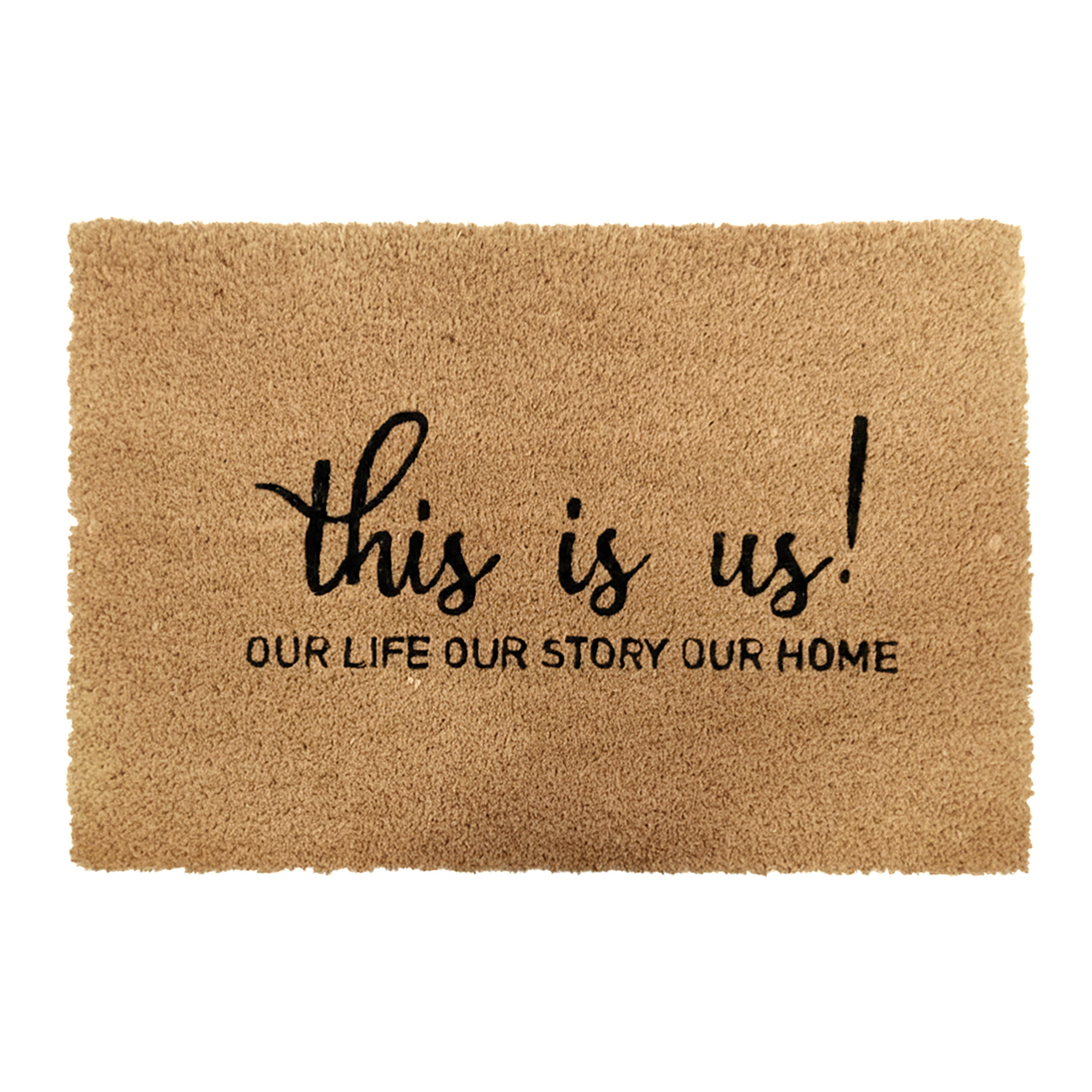 ROHOŽ - světle hnědá, textil/plast (60/40cm) - Relaxdays