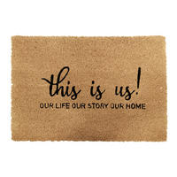 ROHOŽ - světle hnědá, textil/plast (60/40cm) - Relaxdays