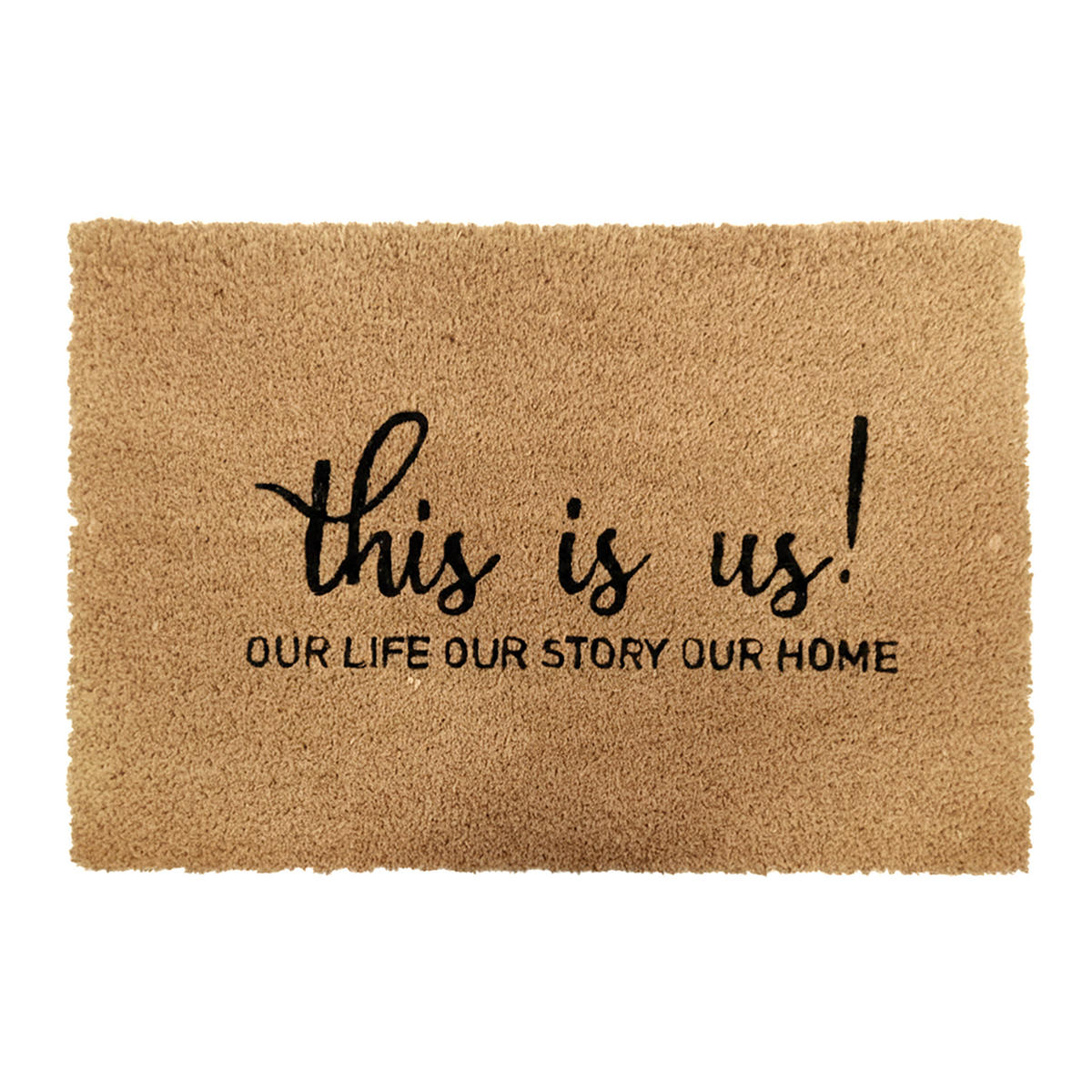 ROHOŽ - světle hnědá, textil/plast (60/40cm) - Relaxdays