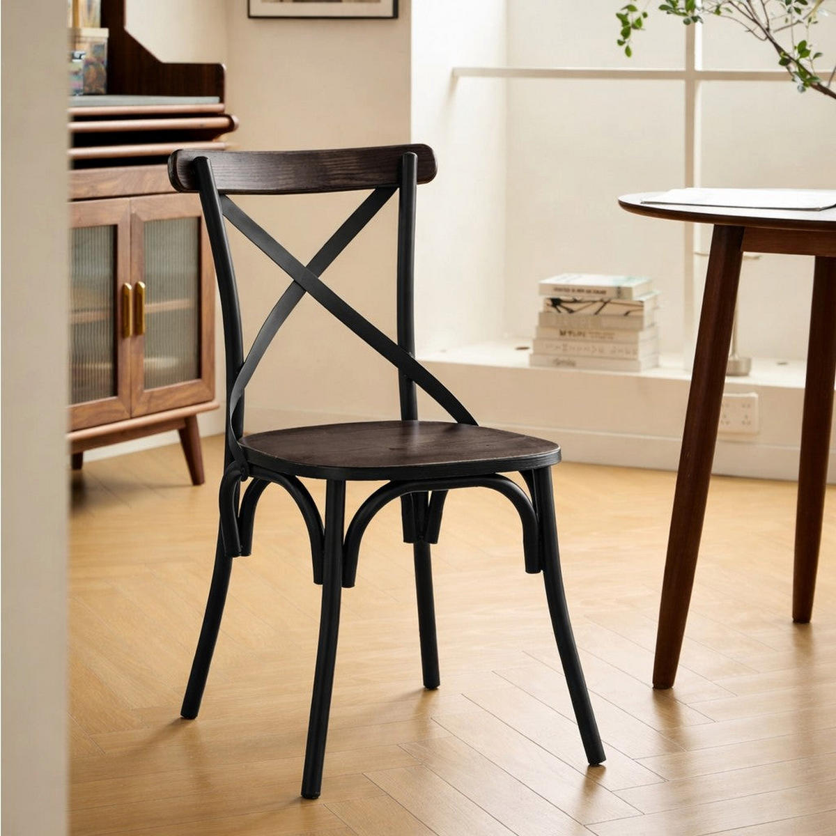 STUHL 2er-Set Holz Grau - Grau, Holz (46/86/46cm) - Nordlys