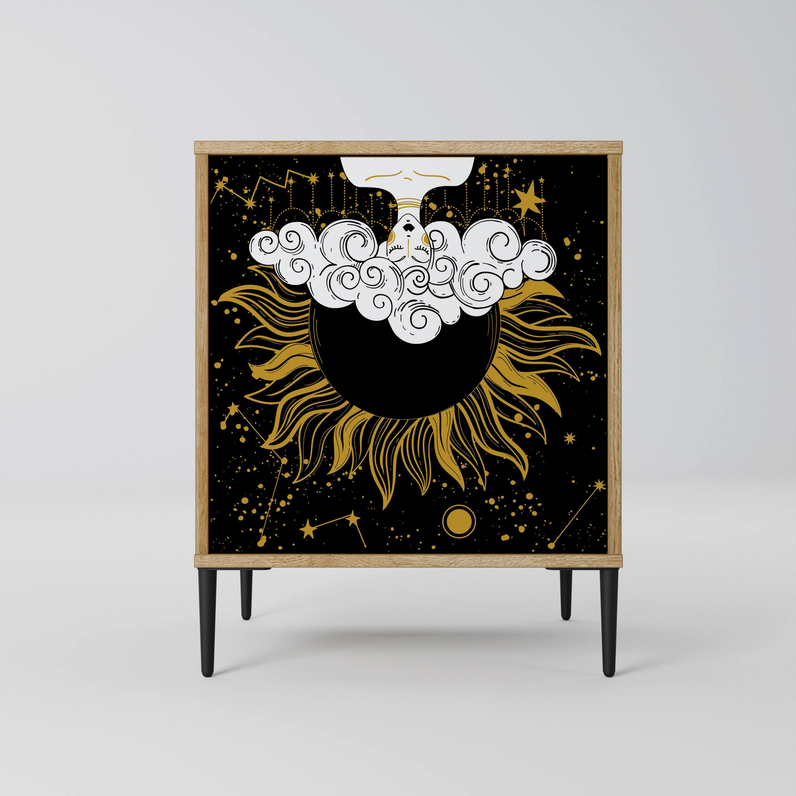 SpaceRebels Sideboard Eiche 57.5x72.5x42 cm
