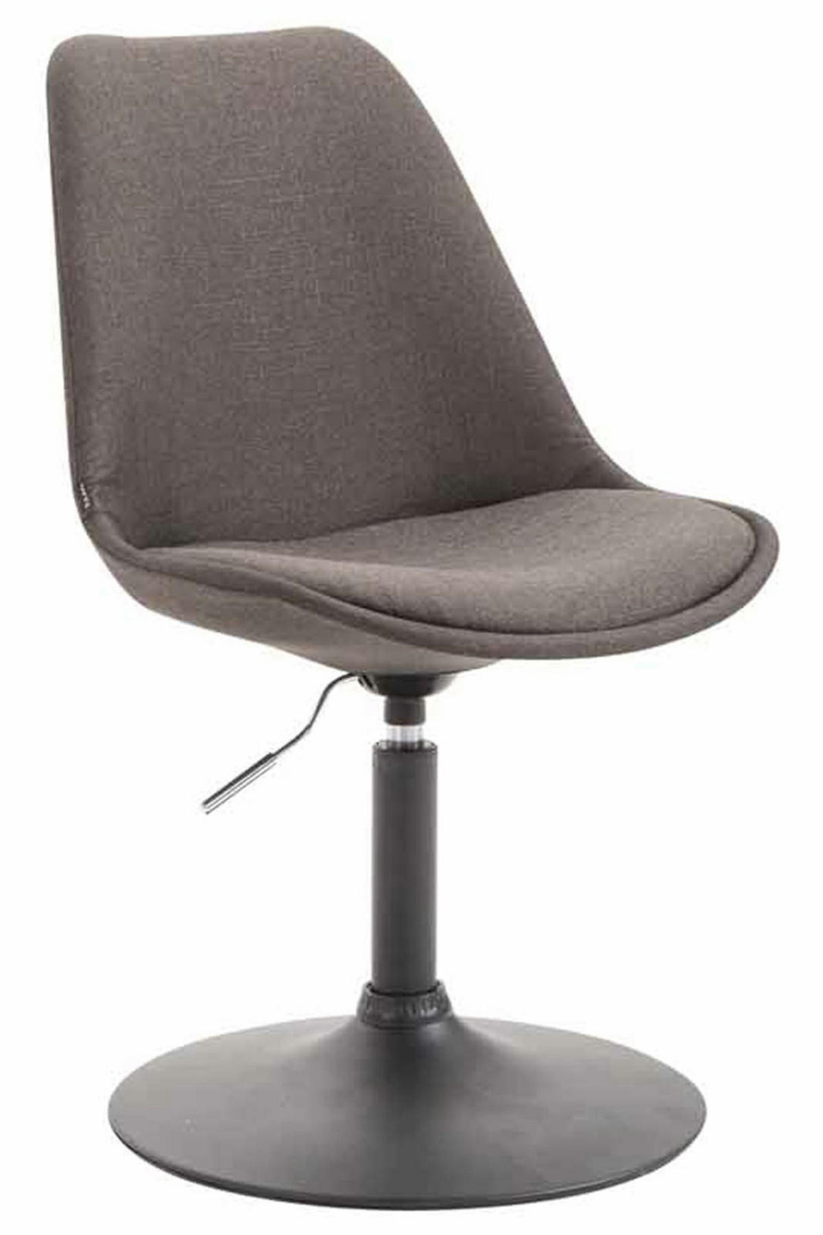 STUHL 4er Set Stoff dunkelgrau - Dunkelgrau/Schwarz, Textil/Metall (48/76/57cm) - CLP