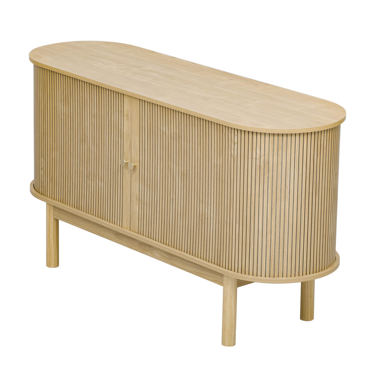 SIDEBOARD Holzoptik 138/43/75 cm - Hellbraun, Holzwerkstoff (43/75/138cm) - Urban Meuble
