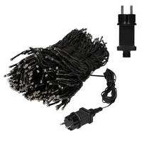 WEIHNACHT Fahnenmast 360 LED - Schwarz, Kunststoff (800cm) - ECD-Germany