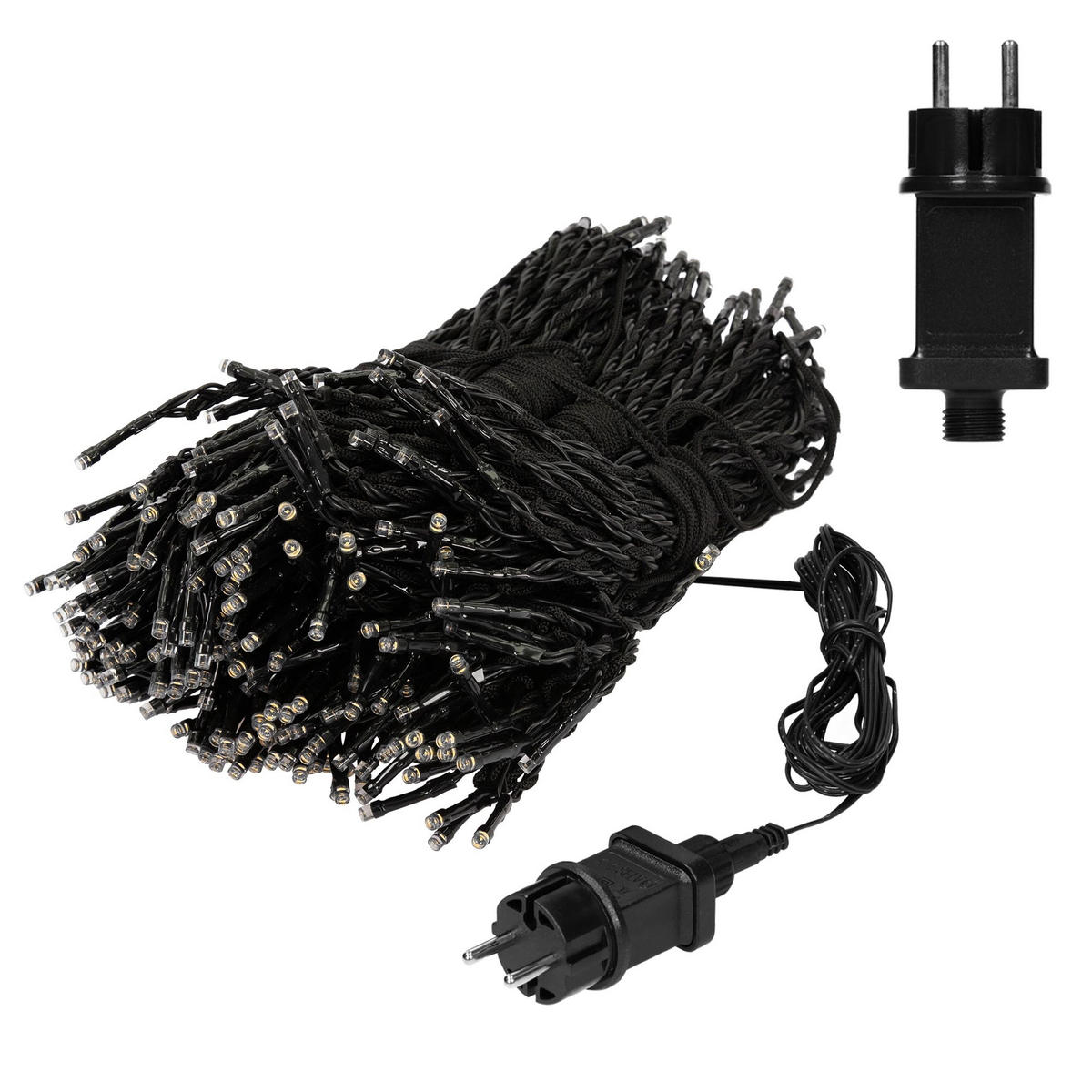WEIHNACHT Fahnenmast 360 LED - Schwarz, Kunststoff (800cm) - ECD-Germany