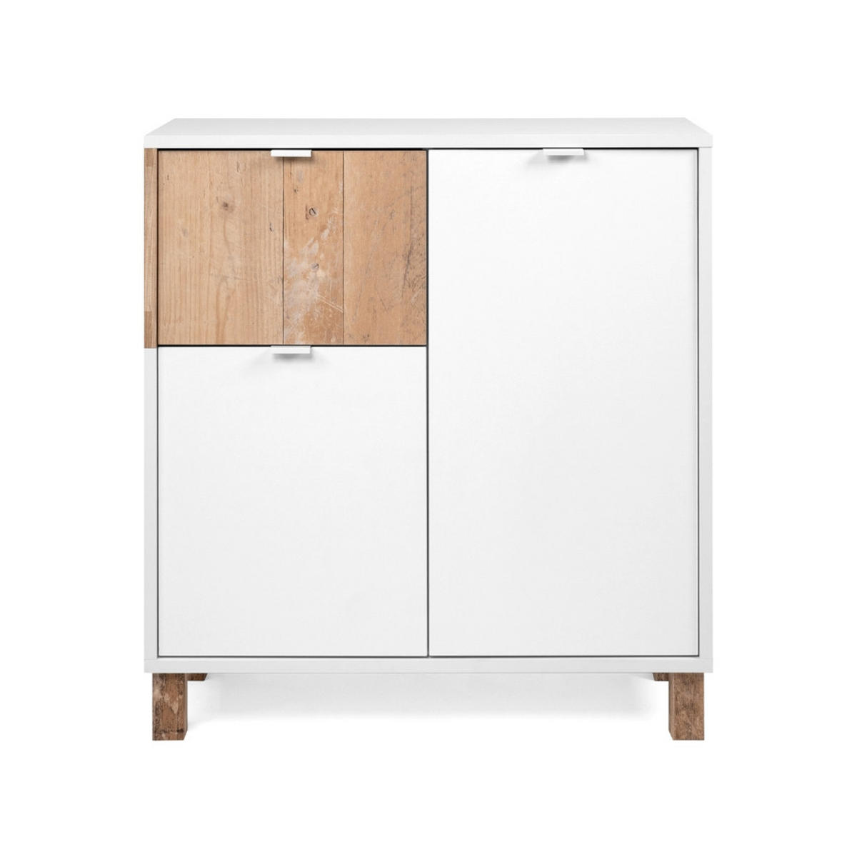 KOMMODE Menorca 79/86/35 cm Old Style,Weiß - Weiß, Holzwerkstoff (79/86/35cm) - Finori GmbH