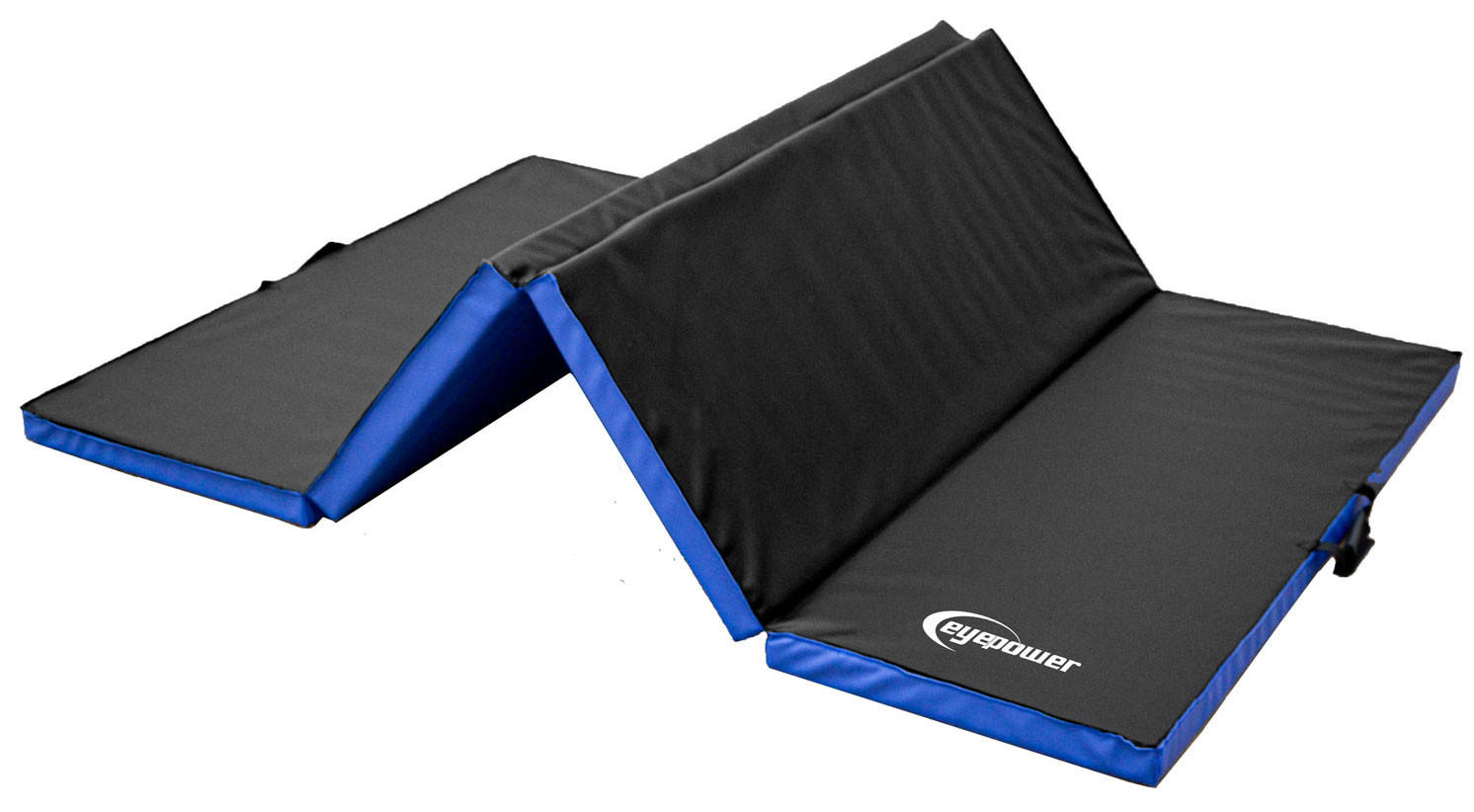 GYMNASTIKMATTE zum Wenden - 180/115/5 cm Faltbare Turnmatte - Blau, Kunststoff (115/180cm) - eyepower