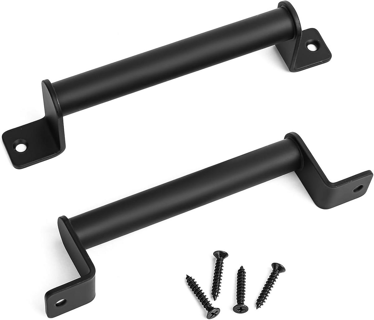 MÖBELGRIFF , 2er-Set Schiebetürgriffe , innen und außen - Schwarz, Metall (19/20/20cm) - BELZ