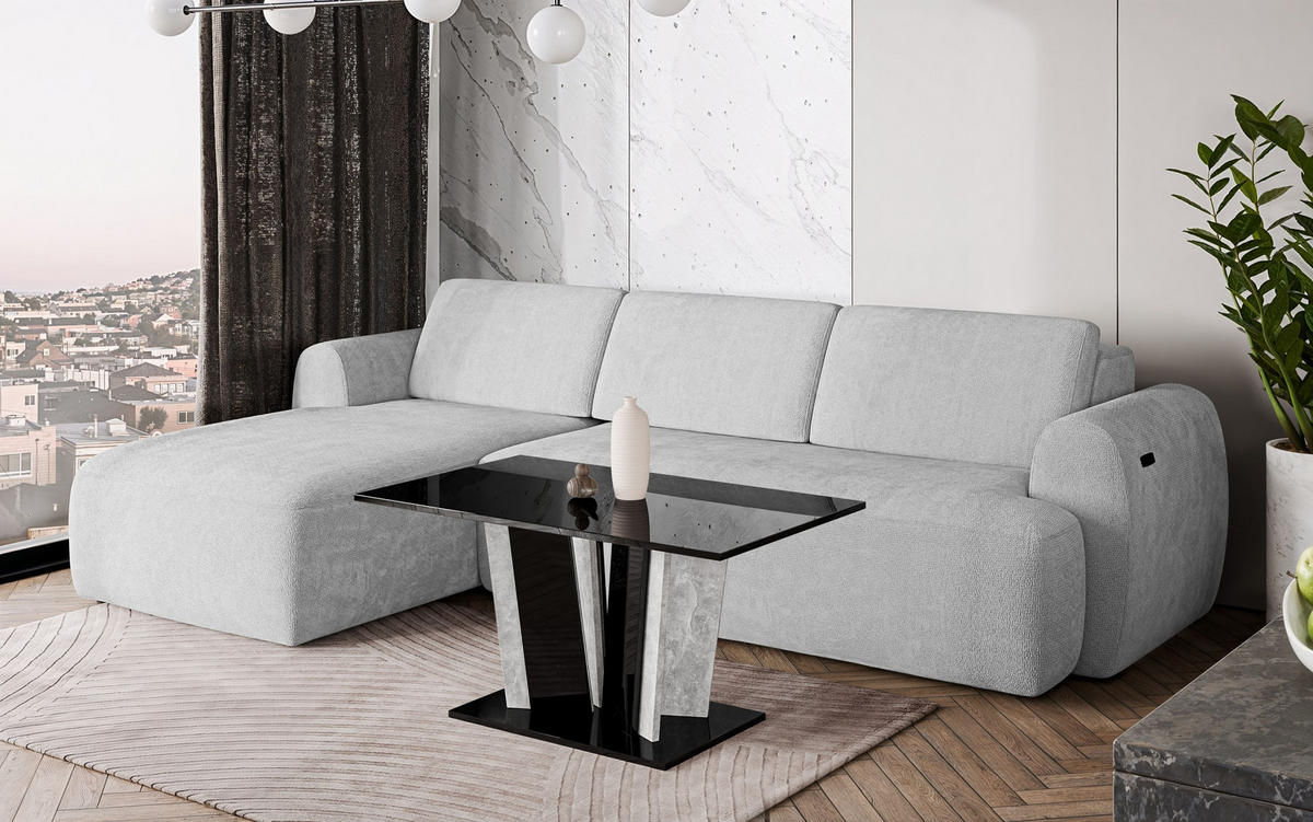 COUCHTISCH 100 cm in Schwarz glänzend - Schwarz Hochglanz, Holzwerkstoff (60/100/55cm) - Home Collective