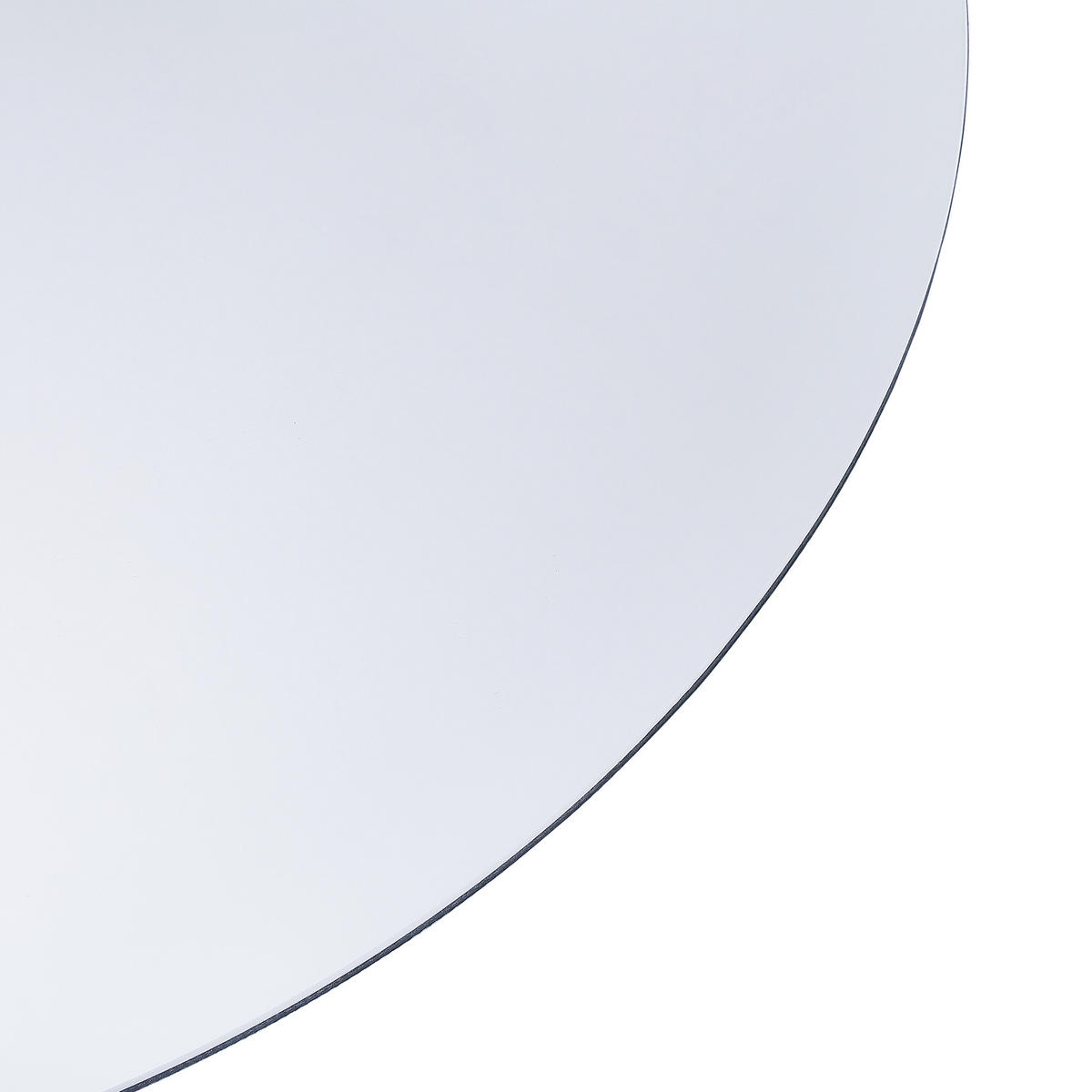 BADSPIEGEL mit LED-Beleuchtung rund 60 cm Callac - Silberfarben, Glas (60/60/3cm) - Beliani
