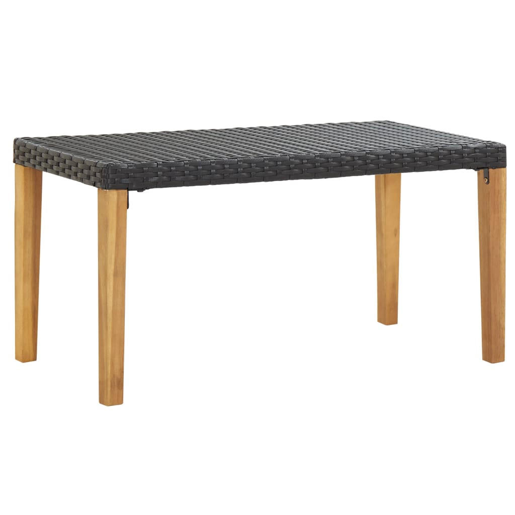 furnicato Gartenbank Schwarz 120x40x40 cm