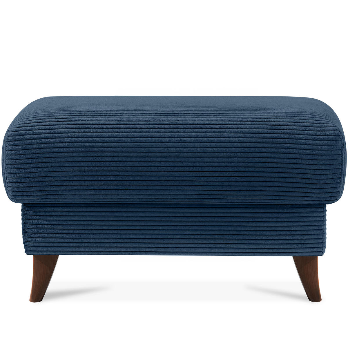 HOCKER GUSTAVO II, Marineblau - Braun/Dunkelblau, Holz/Holzwerkstoff (92/49/92cm) - KONSIMO®