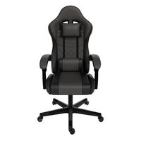GAMINGSTUHL HyperSeat grau/schwarz - Grau, Kunststoff (63/131/121cm) - Juskys