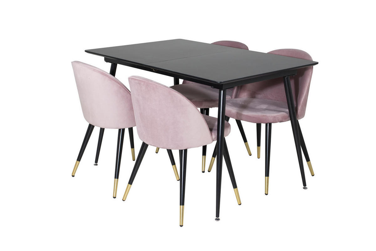TISCHGRUPPE Pink - Pink, Holzwerkstoff (90/76/120cm) - ebuy24