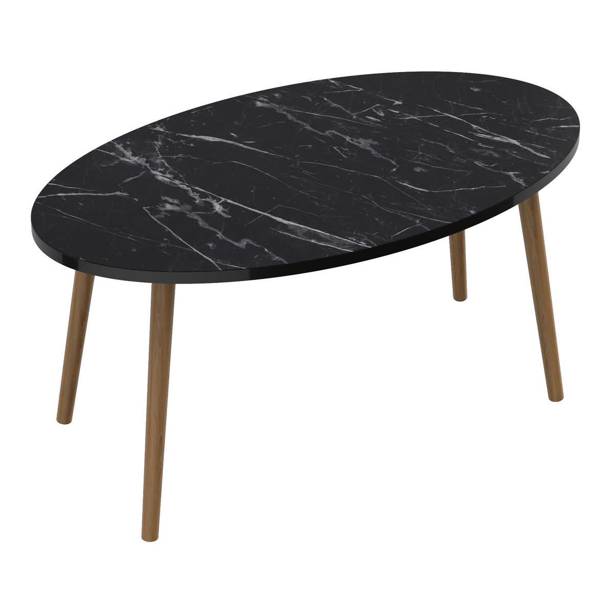 COUCHTISCH Sindal 90/50/41 - Schwarz, Holz (50/90/41cm) - [en.casa]
