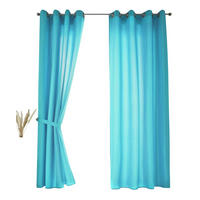 VORHANG 2ER SET BERLIN HxB 245x140cm Türkis - Türkis, Textil (140/245/245cm) - Gardinenbox