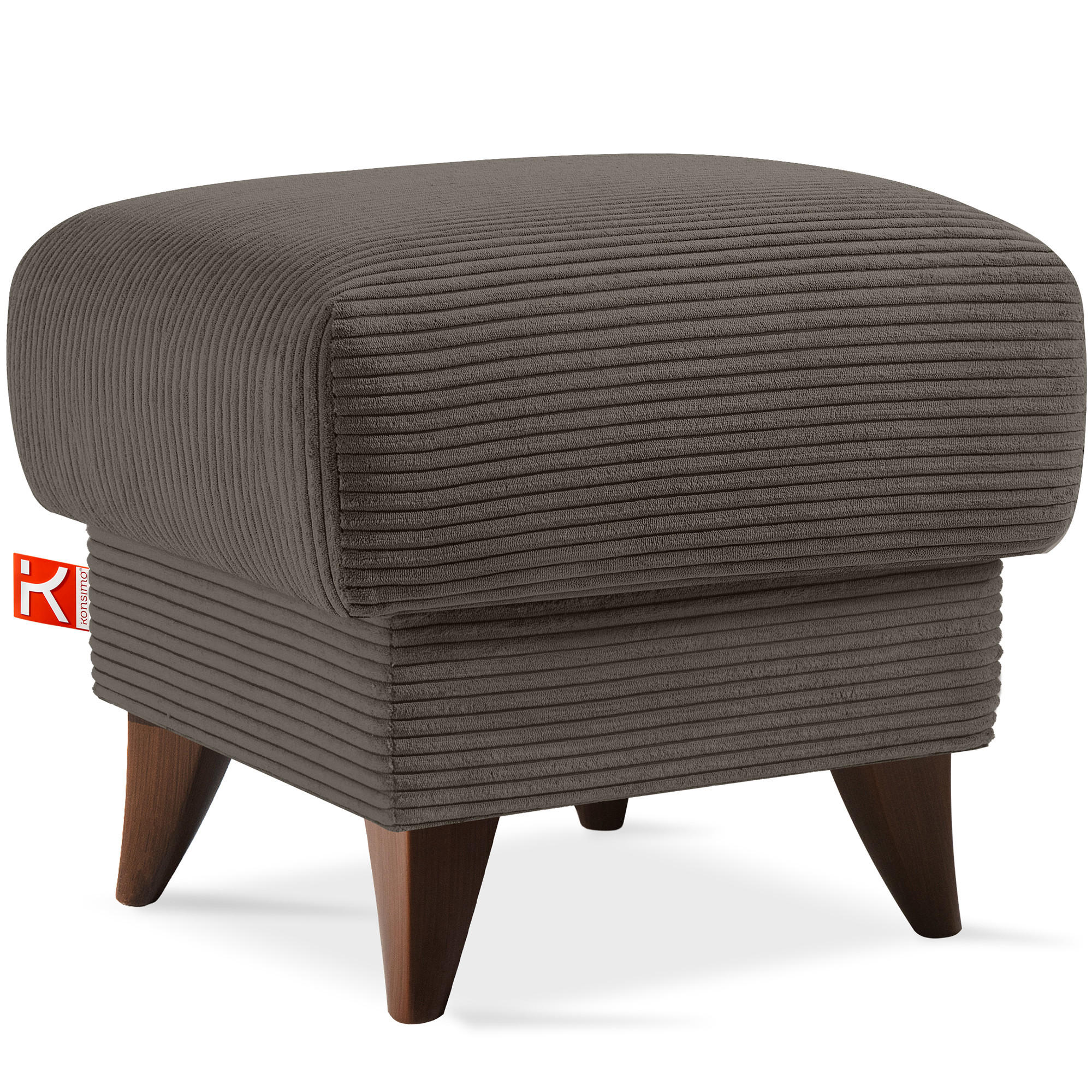 Konsimo® Fußstütze Beige, Grau, Greige 53x49x53 cm