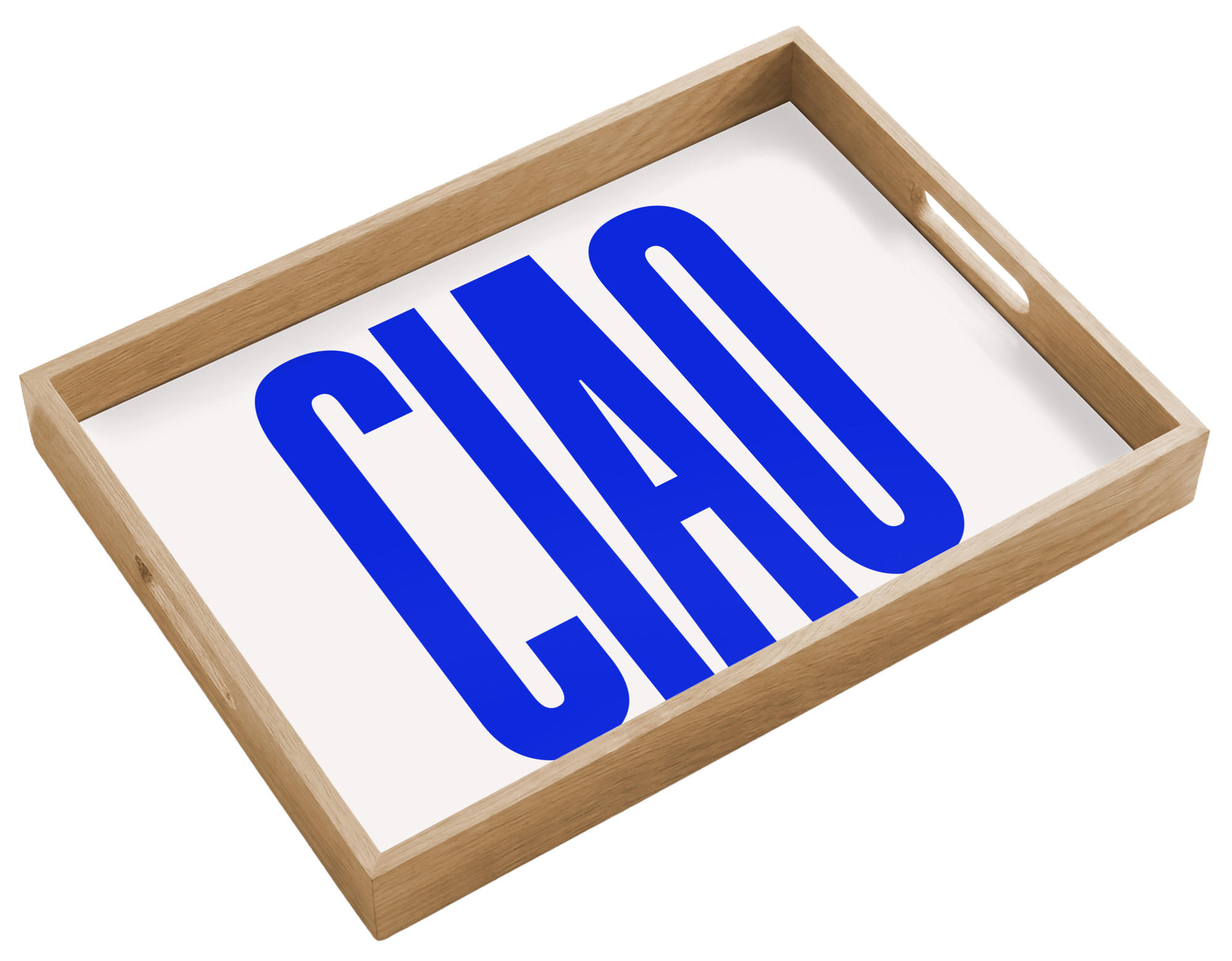 OnlyWow SERVÍROVACÍ PODNOS Ciao - Velká písmena - Modrá - Minimalistická 50x35 cm