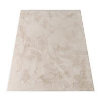 TEPPICH Kurzflor waschbar Einfarbig Wohnzimmer schmutzabweisend Creme Rechteckig 300x400 - Creme, Textil (300/400cm) - KADIMA DESIGN
