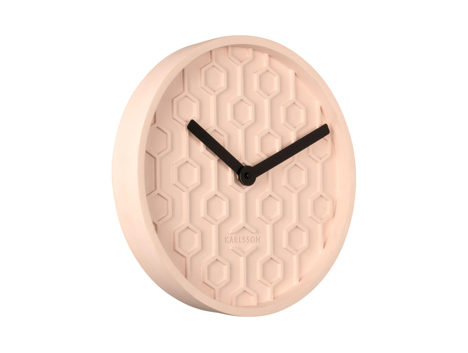 WANDUHR Honeycomb Ø31 cm - Pink, Stein (31/31/5cm) - Karlsson