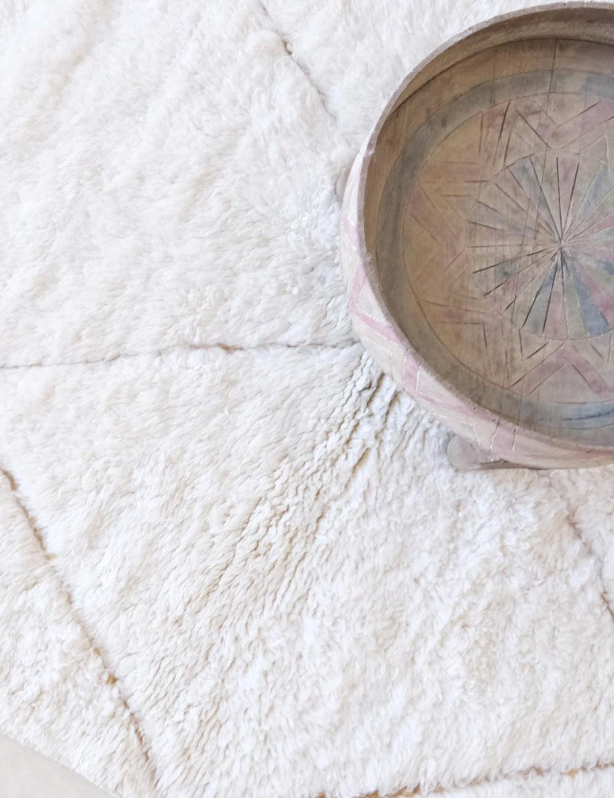 BERBERTEPPICH weich Wolle 128x 188 cm - Weiß, Naturmaterialien (128/188cm) - AFK Living