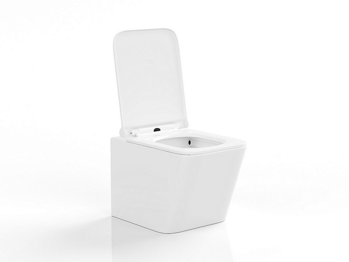 HÄNGE WC - 35.5 cm x 51.5 cm - keramik - weiß Clemona - Weiß, Keramik (35.5/34/51.5cm) - Vente-Unique