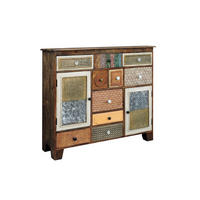 SIDEBOARD Ivar Holz Mehrfarbig 111x125x35cm - Multicolor, Holz (125/111/35cm) - DELUKE