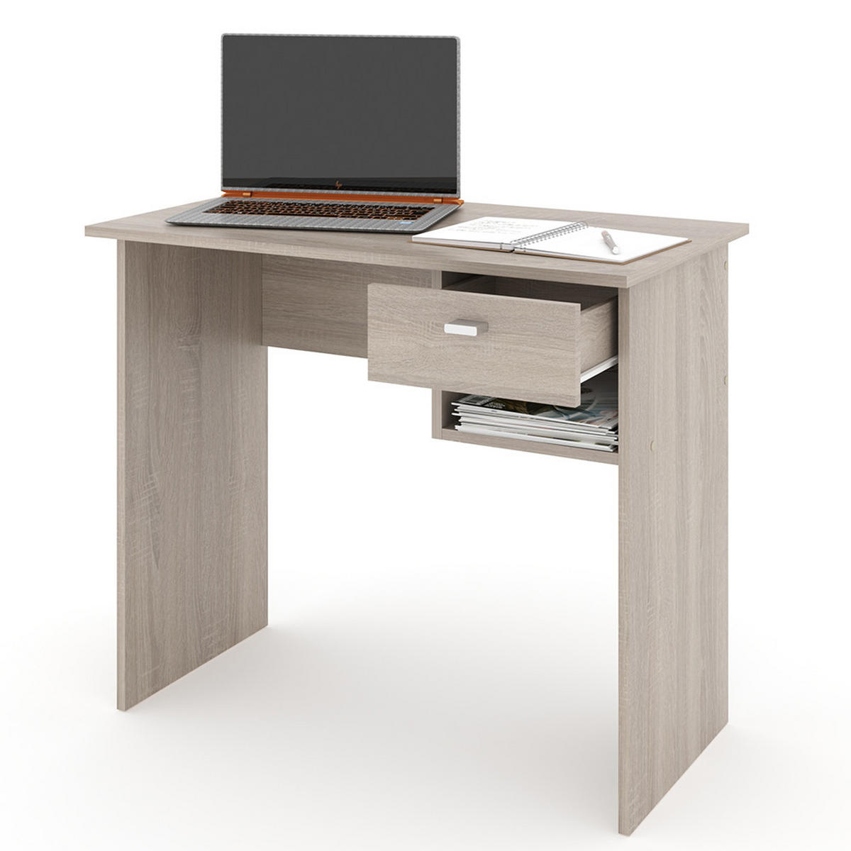 SCHREIBTISCH Colin Sonoma 90 x 50 cm - Sonoma Eiche, Holzwerkstoff (50/90/74.6cm) - Vicco
