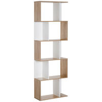 REGAL DE-15471 5 Ebenen, 60/24/184 cm Eiche - Eichefarben, Holzwerkstoff (60/184.5/24cm) - ComfortXL