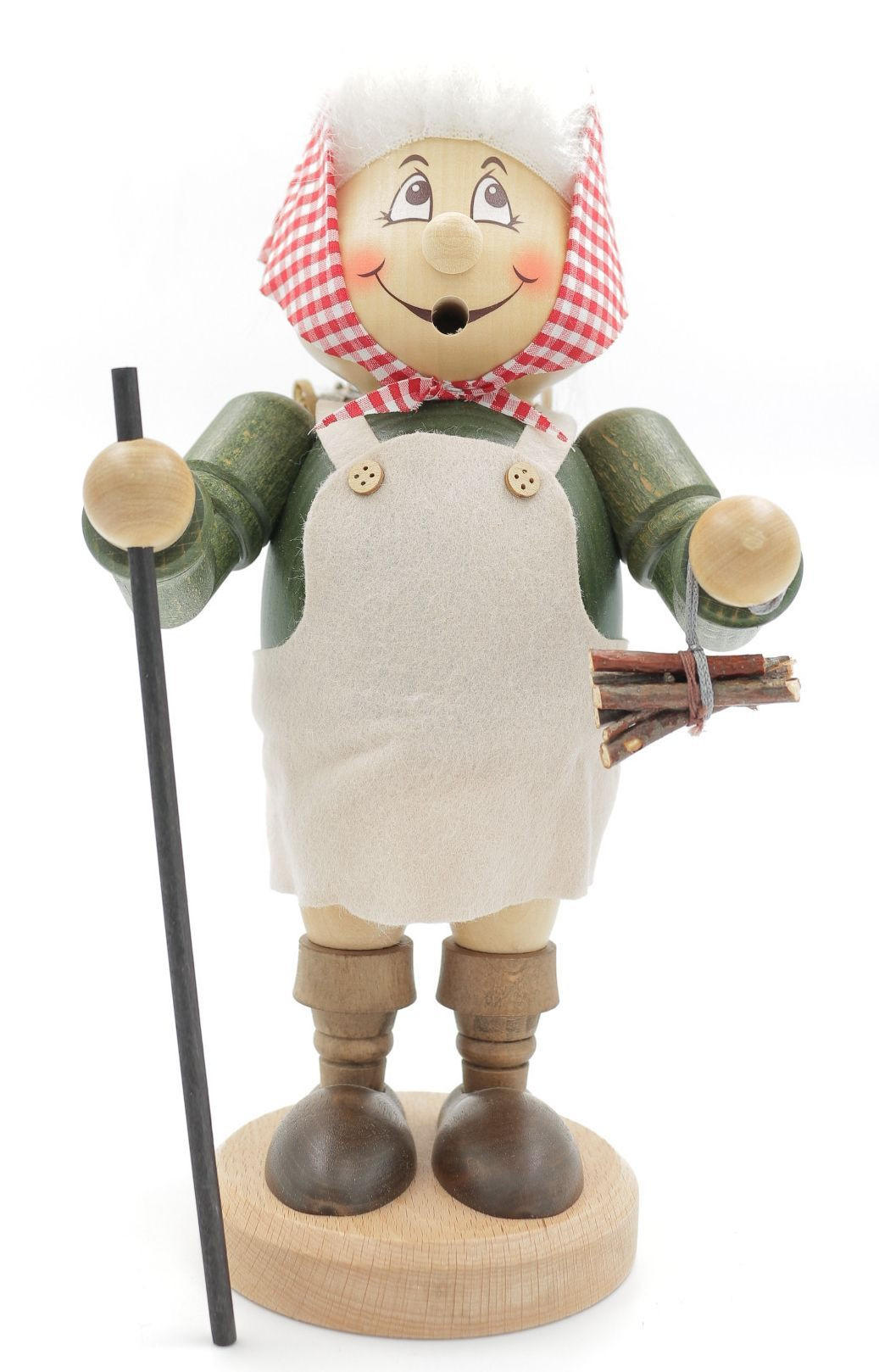 RAUCHFIGUR Wichtel Reisigfrau 32 cm - Multicolor, Holz (15/29/0.1cm)