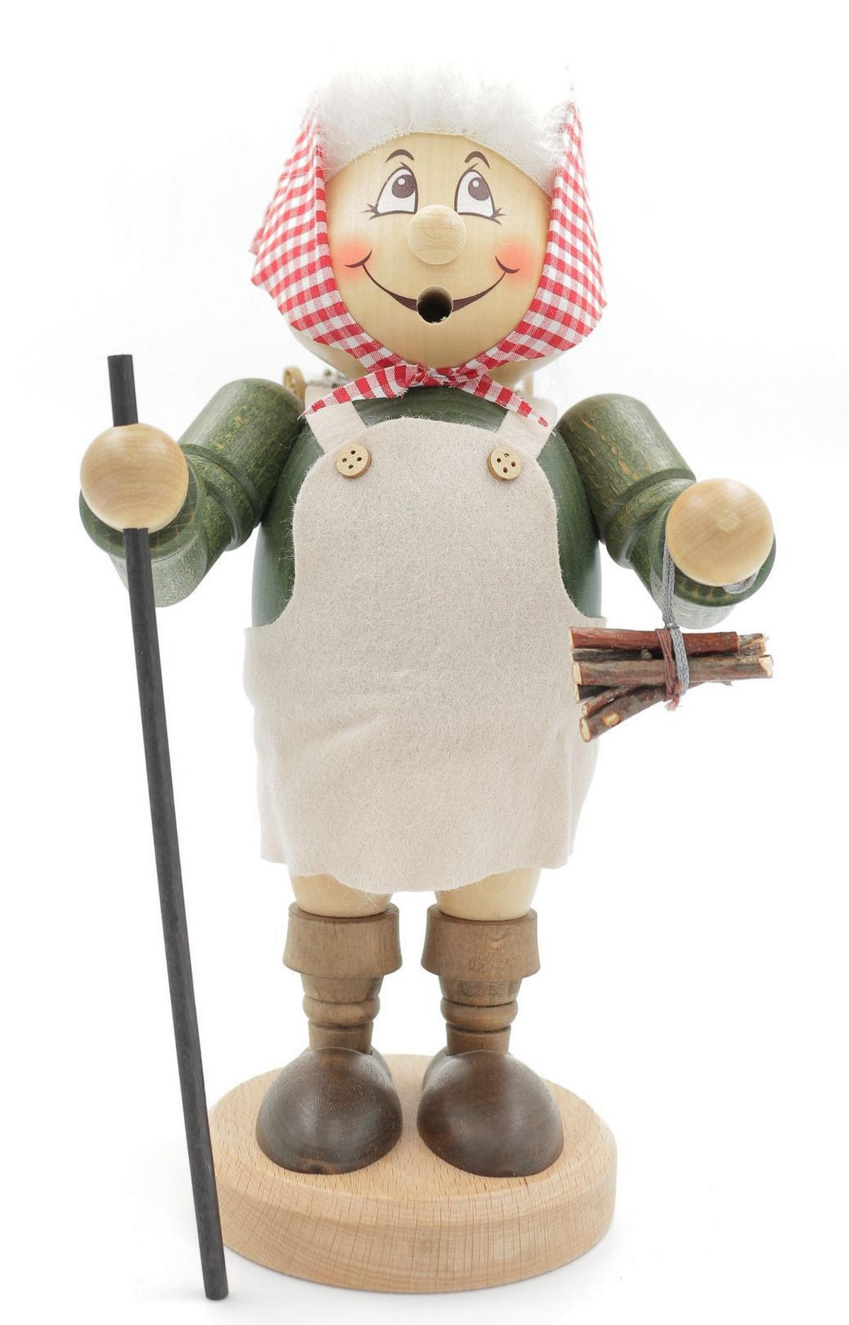 RAUCHFIGUR Wichtel Reisigfrau 32 cm - Multicolor, Holz (15/29/0.1cm)