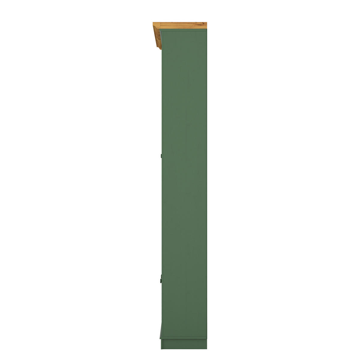 MASSIVE BÜCHERWAND - Massivholz - Kiefer - Waldgrün/Kieferfarben, Holz (296/223/37cm) - home24