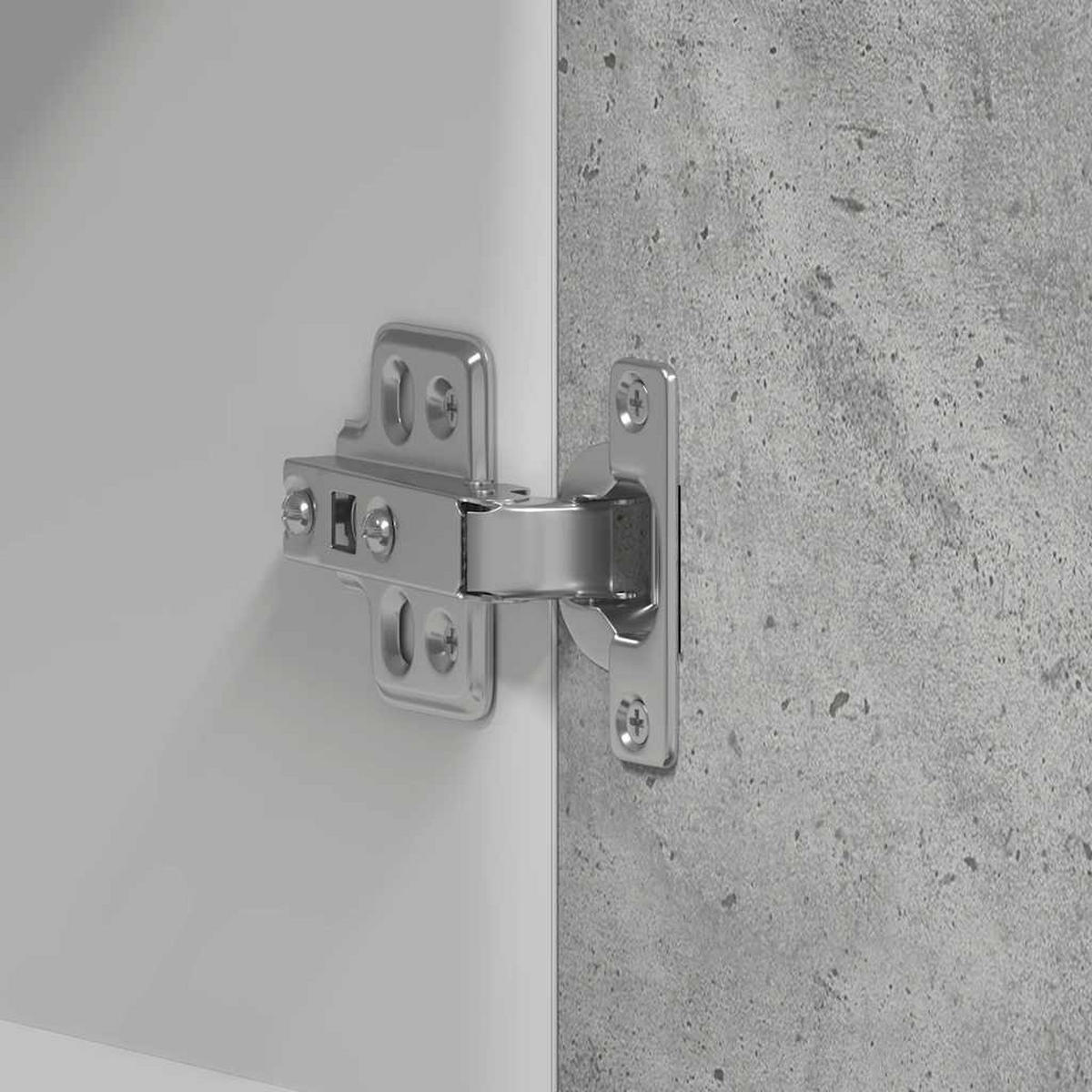 KÜCHENOBERSCHRANK mit 1 Ablage 60/31/60 cm aus Holzwerkstoff Betongrau - Grau, Holz (60/60/31cm) - vidaXL