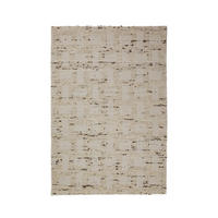 TEPPICH aus Wolle handgewebt ELIN in Natur, geometrisch, 140 x 200 cm - Beige, Textil (140/200cm) - KADIMA DESIGN